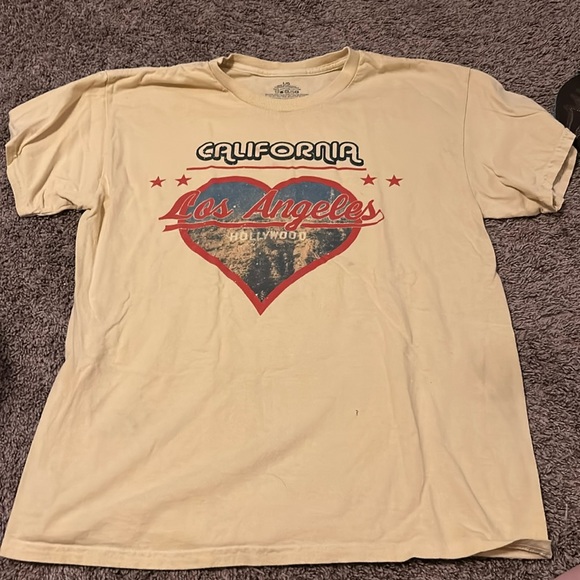 Tops - Yellow LA T-shirt